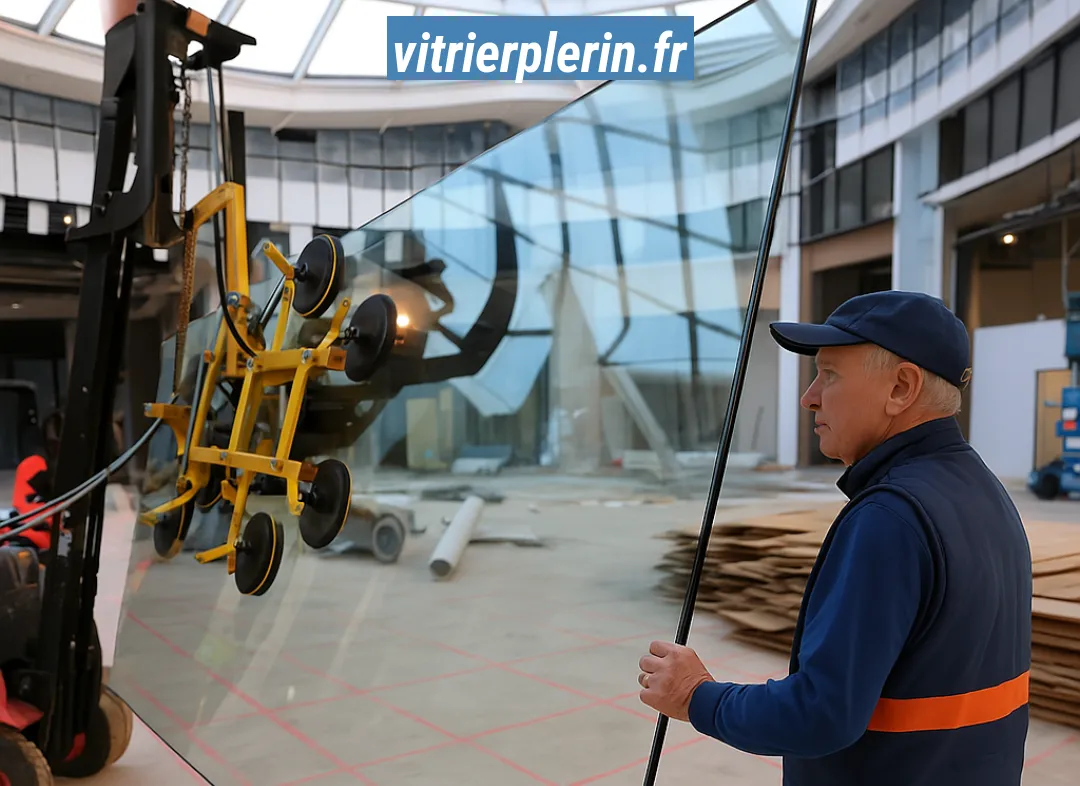 Remplacement de vitrine magasin Plérin